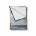 thumbnail image 2 of Vernazza Soft Flannel Fleece Throw Blanket, Panoramic View of Manarola Village of Italy Sea and Houses on Cliffs, Cozy Plush for Indoor and Outdoor Use, 60" x 80", Multicolor, by Ambesonne, 2 of 6
