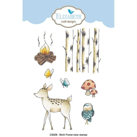 Elizabeth Craft Clear Stamps By Krista Designs-Birch Forest