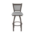 thumbnail image 5 of 870 Hadleigh 36" Swivel Bar Stool with Bronze Finish and Canter Folkstone Grey Seat and Back, 5 of 5
