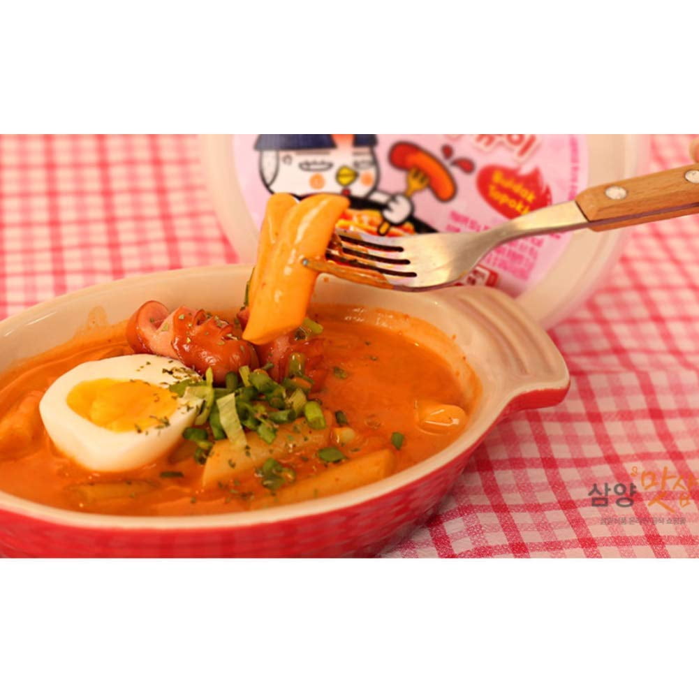 Pack of 3 Samyang Carbo Buldak (Roast Chicken) Hot Spicy Rice Cake Tteokbokki