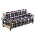 thumbnail image 5 of Greenland Home Fashions Cardinal Plaid Reversible Winter Holiday Furniture Cover - Sofa Protector, 5 of 13
