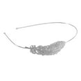 thumbnail image 1 of Sonducket Aro de pelo de diamantes de imitación Festival de moda Diadema de boda Hogar Escuela Deportes Oficina Moda Sombreros simples Mujeres Accesorio para el cabello Plata, 1 of 6