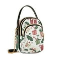 thumbnail image 7 of FORMRS Crossbody Bag for Women Quilted Travel Shoulder Cell Phone Purse with Chain Strap Handbag, White Christmas Holly, 7 of 7