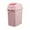 Pink, variant on ZZERHUOO Kitchen Can Swing Top Garbage Buckets Covered Kitchen Living Room Can Flip Sundries To Store Buckets Small Waste Liners Tall Kitchen Recycling Bags Large Contractor Bags Heavy Duty Small