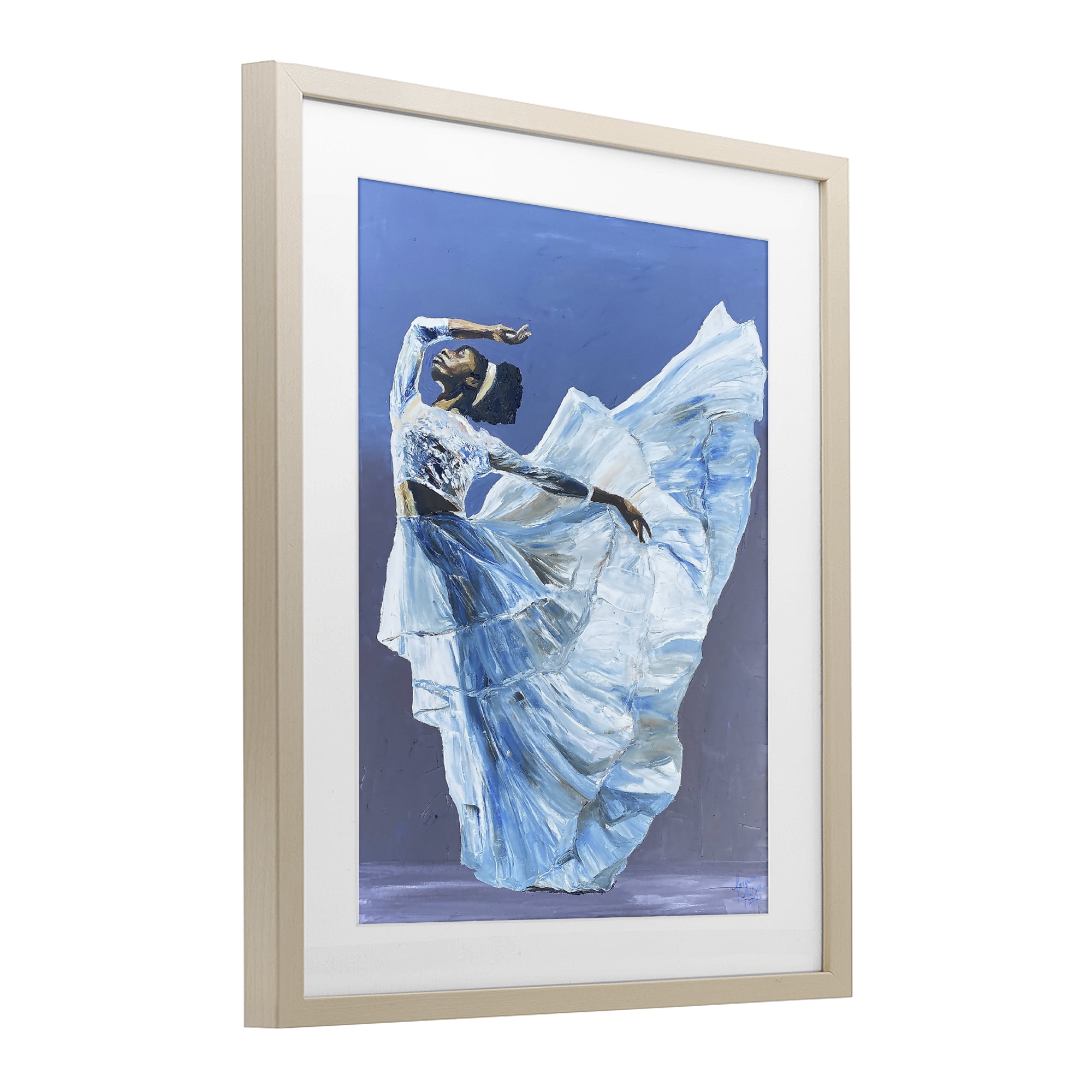 Stupell Industries Young Queen Dancer Birch Framed Print Under Glass, design by Lauren Luna