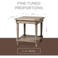 thumbnail image 2 of Open Box Maven Lane Pullman Square Wooden Side Table in Antiqued Grey Finish, 2 of 6