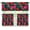 Hawaiian Hisbicus, variant on Halloween Bat Kitchen Curtains and Valances 3 Piece Set,Valance Curtains for Kitchen Windows Halloween Kitchen Curtains Tiers and Valances for Cafe Living Room Window Decoration