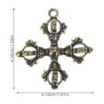 thumbnail image 4 of 2 unids Budismo Budismo Pestello Llavero Colgante Vintage Latón Llavero Cadenas Bolsa Charm, 4 of 5