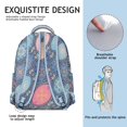 thumbnail image 2 of Rustic Style Classic European School Backpack, Scratch-Resistant Composite Material, Adjustable Straps with Traditional Geometric and Abstract Boho Patterns, Large Capacity for Outdoor Use, 2 of 6