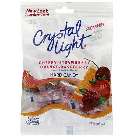 Crystal Light Assorted Fruit Hard Candy, 3 oz (Pack of 12)