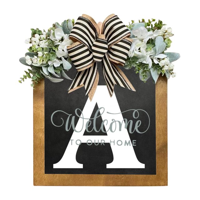 Last Name Front Door Wreath Front Door Porch Decoration for for Home Blessings Spring Parties