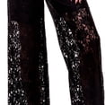 thumbnail image 6 of LLYwey Chinos Pants Women Large Size Ladies Lace Wide Leg Pants New Full Length Pants Trousers Regular Fitted Black XXL, 6 of 9