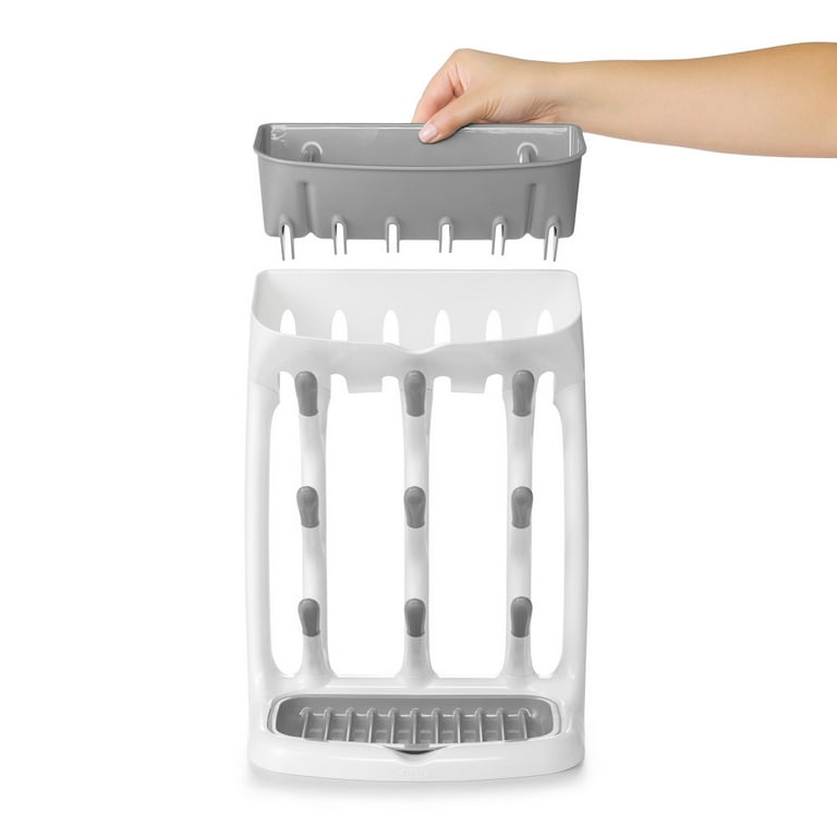 OXO Tot - You asked: Can the Space Saving Drying Rack hold glass bottles?  We answer: Yes. (And took a picture to prove it.) Shop the Drying Rack  here