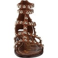 thumbnail image 2 of Sam Edelman Estella Rich Cognac Open Toe Studded Gladiator Thong Flat Sandals (Rich Cognac, 6.5), 2 of 6