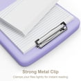 thumbnail image 4 of Portapapeles Piasoenc con almacenamiento A4 morado para enfermeras y profesores, 4 of 7