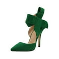 thumbnail image 2 of TUOBARR Heels Sandals Women, Women's Fashion Pointed Toe High Heel Dress Pumps Shoes Green, 2 of 5