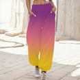 thumbnail image 2 of Sngxgn Women Pants Leggings Women's Casual Long Lounge Pants Drawstring(Purple,S), 2 of 5