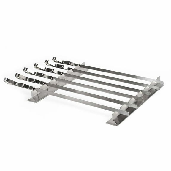 Steven Raichlen Stainless Steel Kabob & Rack Set, Silver