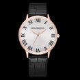 thumbnail image 3 of Reloj analógico de cuarzo para hombres y mujeres de negocios a la moda, reloj de pulsera de ocio de muestra, oro rosa grande, 3 of 3