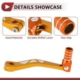 thumbnail image 3 of Palanca de cambio de motocicleta plegable para Yamaha TTR 50cc, pedal de aleación de aluminio, brazo de cambio dorado y naranja, 3 of 6