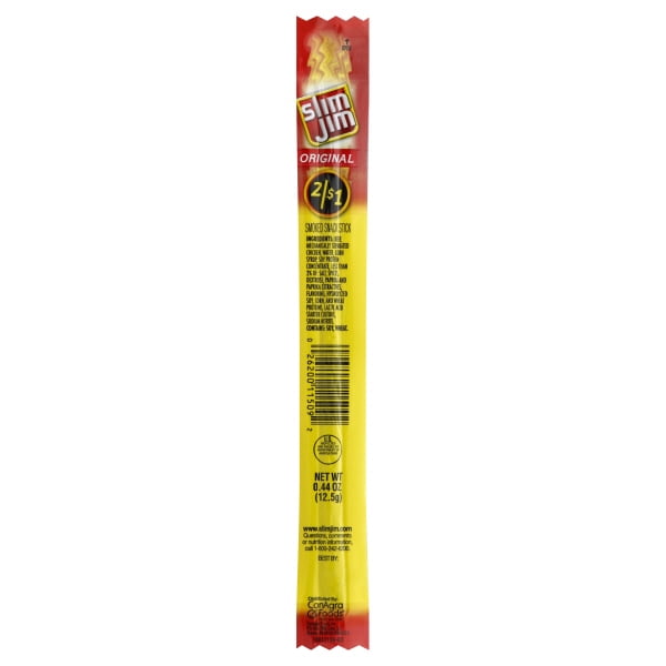 Goodmark Foods Slim Jim Smoked Snack Stick, 0.44 oz ...