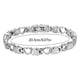 thumbnail image 5 of Brazalete brillante Minnieouse de mujer en forma de corazón aniversario fiesta de cumpleaños nupcial Plata, 5 of 6