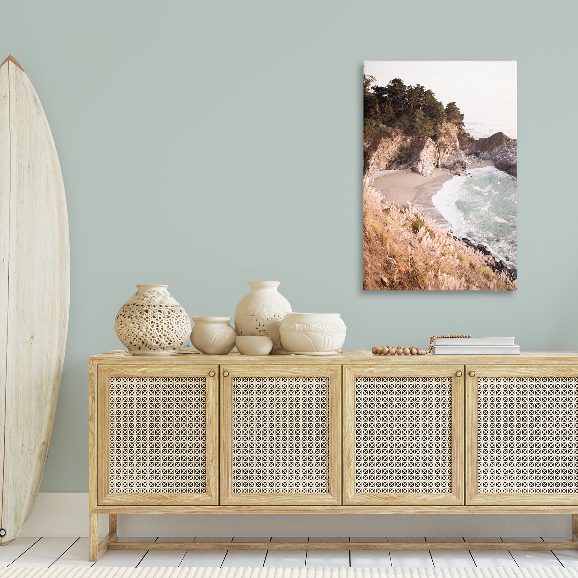 Stupell Industries Rugged Rocky Cove Nautical & Beach Photography Wrapped Canvas Art Print Wall Art, 30 x 45