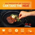 thumbnail image 5 of NutriChef NCCIPD - 14'' Cast Iron Pizza/Baking Pan - Steel Pizza Cooker with Easy Grip Handles, Deep Stone for Oven or Griddle for Gas, Induction, Grilling, & Oven, Includes 2 Silicone Handles, 5 of 7