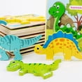 thumbnail image 3 of Rompecabezas de dinosaurios Hugo rompecabezas de dinosaurios de 2 piezas para niños pequeños, 3 of 10