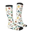thumbnail image 3 of Balery Travel1 Fun Novelty Socks Men'S Women'S Crew Socks Funny Crazy Novelty Socks Quirky And Cool Socks, 3 of 9