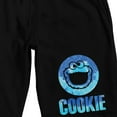 thumbnail image 2 of Sesame Street Cookie Monster Circle Adult Black Sleep Pajama Shorts-3XL, 2 of 5