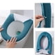 thumbnail image 1 of Toilet Seat Cover Bathroom Soft Thicker Warmer With Snaps Fixed Stretchable Washable Fiber Cloth Toilet Seat Covers Pads Reusable Easy Installation Cleaning, 1 of 8