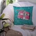 thumbnail image 3 of Carolines Treasures 8764PW1414 Welcome to the Trailer Fabric Decorative Pillow, 14Hx14W, multicolor, 3 of 4