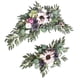 thumbnail image 2 of Guirnaldas de flores para boda Arco de boda Letrero de bienvenida de flores Hecho a mano para centro de mesa Violeta, 2 of 9