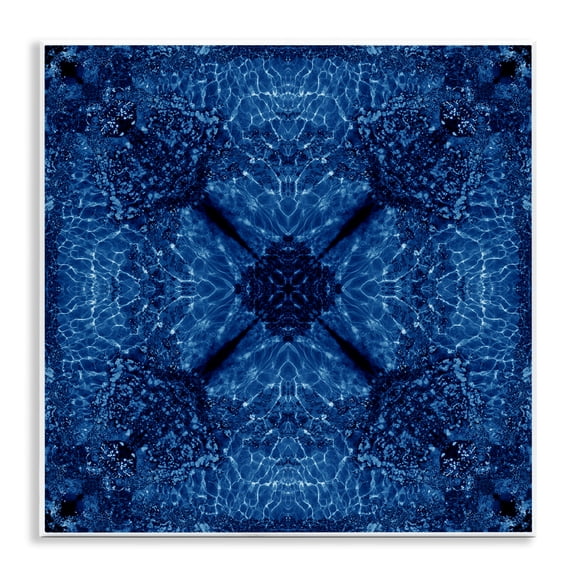 Stupell Industries Bohemian Dark Blue Patterned Wall Plaque Art, 12 x 12, by El Perkin