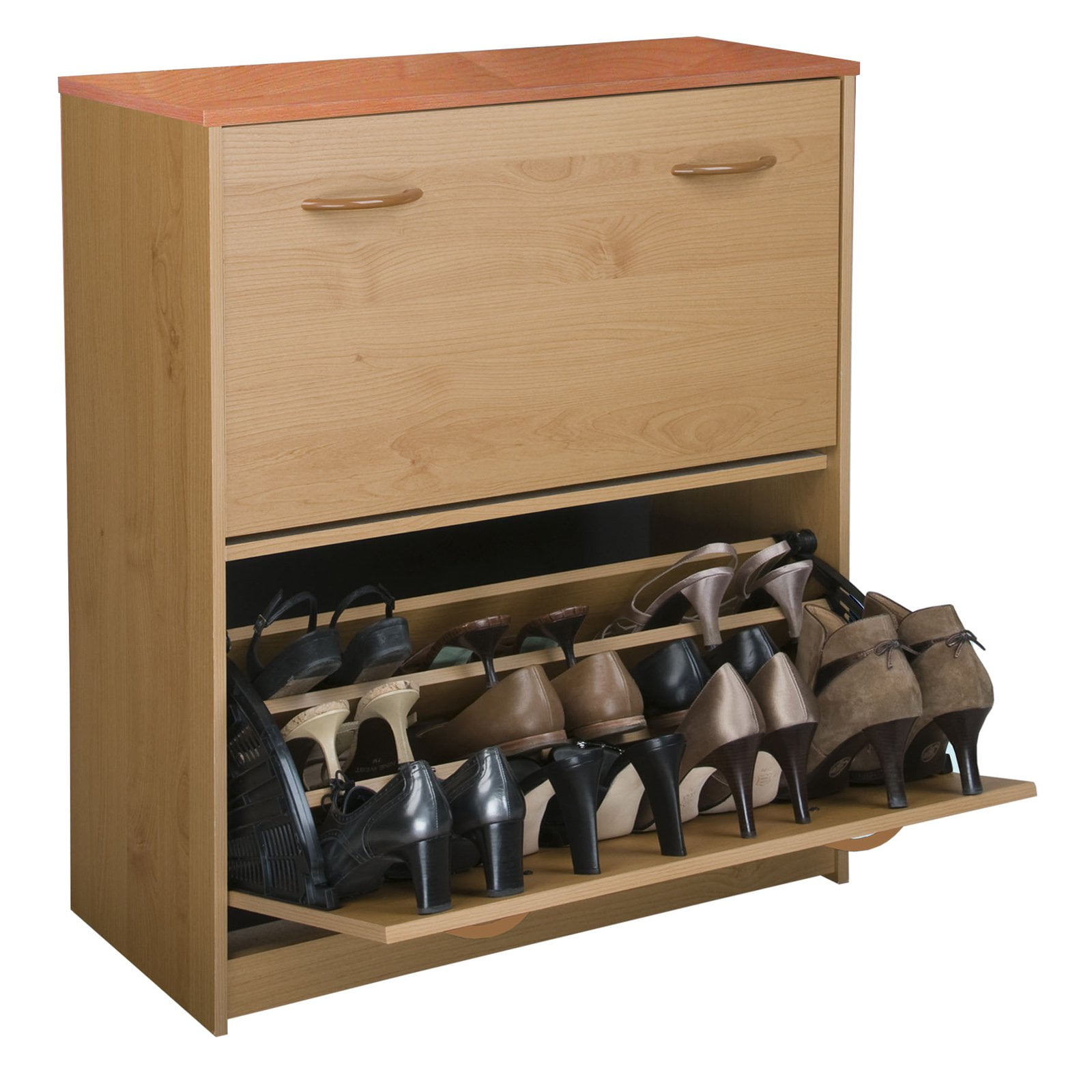 Venture Horizon Double Level Shoe Storage Cabinet Walmart