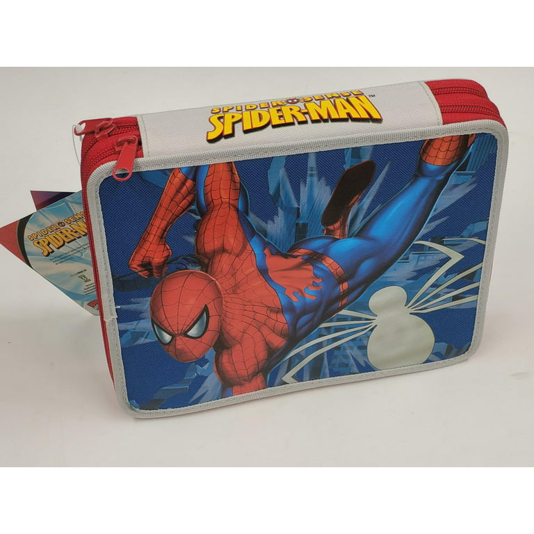 Spiderman Character Single Zipper Red Pencil Case