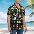 thumbnail image 3 of Fuzoiu Rock Your Socks Print Hawaiian Shirt for Men, Summer Beach Casual Short Sleeve Button Down Shirts, Men’s Beach Summer Shirts with Pocket,XX-Large, 3 of 7