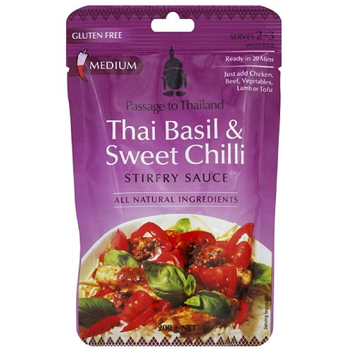 Passage to India Thai Basil & Sweet Chili Chicken StirFry Sauce, 7 oz