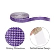 thumbnail image 3 of Uxcell 6pcs Self-Adhesive Rhinestone Ribbon for DIY Arts Crafts, Violet, 3 of 5