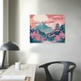 thumbnail image 4 of COMIO Landscape Wall Decor Japan Chureito Pagoda And Mt. Fuji In The Spring With Cherry Blossoms Scenery Painting Framed Wall Art For Living Room Ready To Hang, 4 of 5