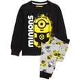 thumbnail image 1 of Minions Boys Black Long Sleeve Long Leg Pyjama Set, 1 of 7