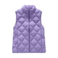 thumbnail image 4 of iOPQO Puffer Vest Women Womens Quilted Jacket Womens Quilted Jackets Lightweight Puffy Jackets Women Winter Coats for Women Puffer Womens Full Zip Jacket Winter Coats for Women Purple 5XL, 4 of 8