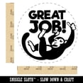thumbnail image 2 of Great Job Monkey Teacher Student Self-Inking Rubber Stamp Ink Stamper - Black Ink - Large 1-1/2 Inch, 2 of 7