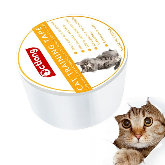 Clispeed cat couch guards Pet Sofa Protection Tape White PVC for Cat Training 1Pack