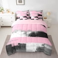 thumbnail image 2 of Manfei Boys Girls Oil Painting Twin Bedding Sets 7-Piece,Abstract Artwork Bedding Comforter Set Microfiber,Graffiti Splash Breathable Sheet Sets,Microfiber Bedroom Decor,Reversible, 2 of 8
