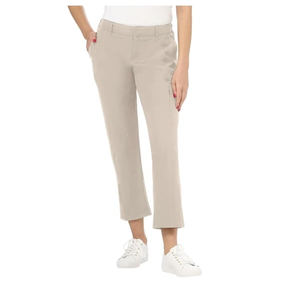 Kirkland Signature Women's Travel Pant (US, Numeric, 10, Regular, Regular, Tan)