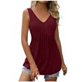thumbnail image 2 of Aoochasliy Tank Tops for Women Clothes Fashion Sexy Womens O-Neck Print Sleeveless Tank Top Ladies Vest Blouse, 2 of 9