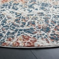 thumbnail image 3 of SAFAVIEH Invista Goran Abstract Area Rug, Navy/Rust, 6'7" x 6'7" Round, 3 of 8