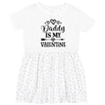 thumbnail image 3 of Inktastic Daddy is My Valentine Holiday Girls Toddler Dress, 3 of 5